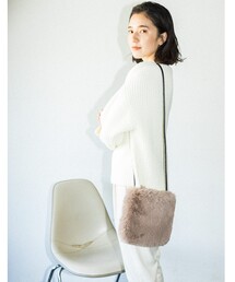 THE SHOP TK  | ファースクエアミニショルバッグ(ショルダーバッグ)