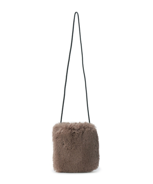 THE SHOP TK （ザ ショップ ティーケー ）の「◆ファースクエアミニショルバッグ（ショルダーバッグ・レディース・ライトブルー/ブラウン系その他2/アイボリー・99）」の8枚目の写真