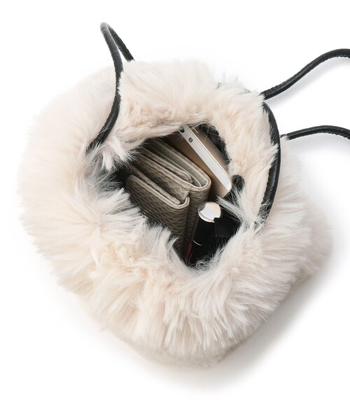 THE SHOP TK （ザ ショップ ティーケー ）の「◆ファースクエアミニショルバッグ（ショルダーバッグ・レディース・ライトブルー/ブラウン系その他2/アイボリー・99）」の12枚目の写真