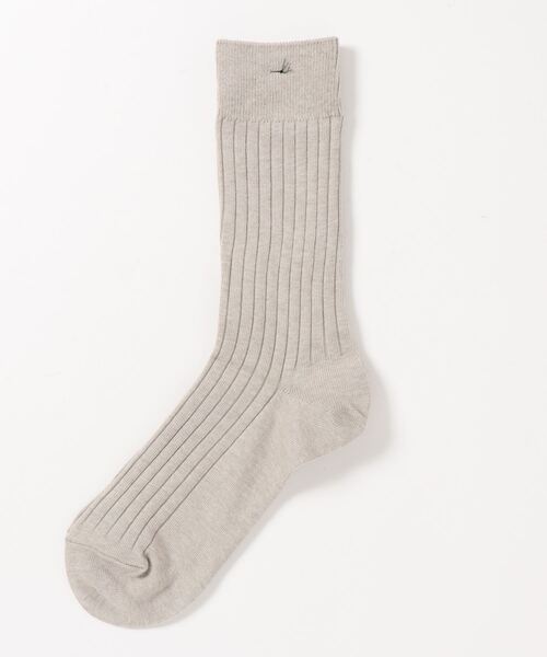 THE SOX（ザ ソックス）の「【THESOX】 メランジ6/2リブソックス（ソックス/靴下・メンズ・ローズ/グレイッシュベージュ/ホワイト/ブラック/ネイビー/グレー/カーキ・FREE）」の20枚目の写真