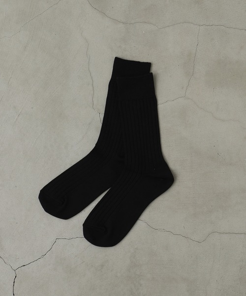 THE SOX（ザ ソックス）の「【THESOX】 メランジ6/2リブソックス（ソックス/靴下・メンズ・ローズ/グレイッシュベージュ/ホワイト/ブラック/ネイビー/グレー/カーキ・FREE）」の9枚目の写真