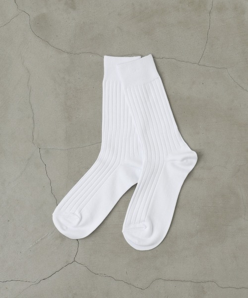 THE SOX（ザ ソックス）の「【THESOX】 メランジ6/2リブソックス（ソックス/靴下・メンズ・ローズ/グレイッシュベージュ/ホワイト/ブラック/ネイビー/グレー/カーキ・FREE）」の8枚目の写真