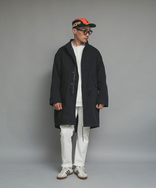 WAIPER.inc（ワイパーインク）の「Cotton/Nylon Weather Fish Tail Coat（モッズコート・メンズ・ブラック/カーキ・M/L）」の6枚目の写真