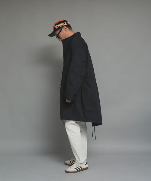 WAIPER.inc（ワイパーインク）の「Cotton/Nylon Weather Fish Tail Coat（モッズコート・メンズ・ブラック/カーキ・M/L）」の7枚目の写真