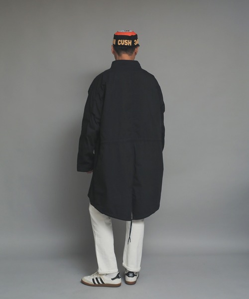 WAIPER.inc（ワイパーインク）の「Cotton/Nylon Weather Fish Tail Coat（モッズコート・メンズ・ブラック/カーキ・M/L）」の8枚目の写真