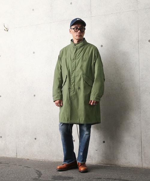 WAIPER.inc（ワイパーインク）の「Cotton/Nylon Weather Fish Tail Coat（モッズコート・メンズ・ブラック/カーキ・M/L）」の4枚目の写真