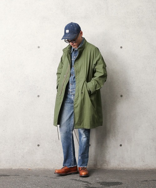WAIPER.inc（ワイパーインク）の「Cotton/Nylon Weather Fish Tail Coat（モッズコート・メンズ・ブラック/カーキ・M/L）」の5枚目の写真