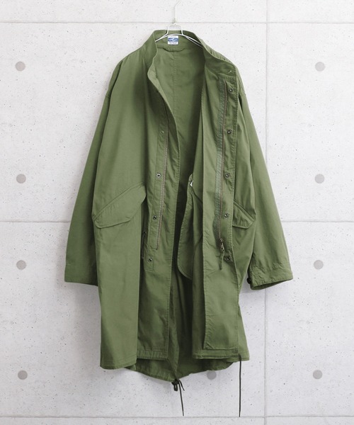 WAIPER.inc（ワイパーインク）の「Cotton/Nylon Weather Fish Tail Coat（モッズコート・メンズ・ブラック/カーキ・M/L）」の11枚目の写真