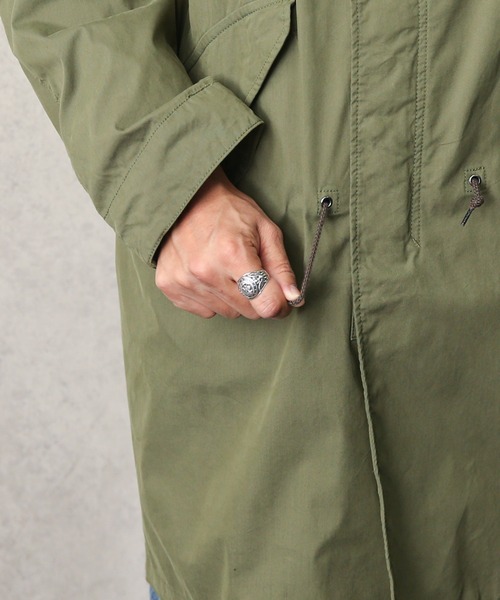 WAIPER.inc（ワイパーインク）の「Cotton/Nylon Weather Fish Tail Coat（モッズコート・メンズ・ブラック/カーキ・M/L）」の18枚目の写真