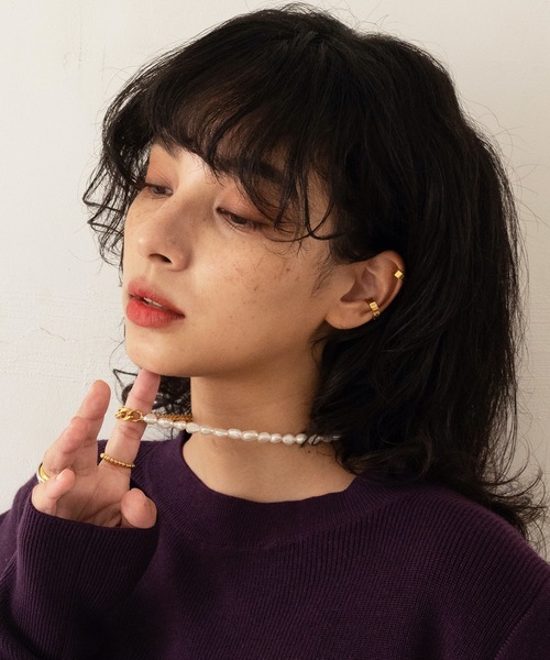 CENE（セネ）の「【CENE】セネ/パールアンカーチェーンネックレス（ネックレス・レディース・ゴールド・FREE）」の7枚目の写真