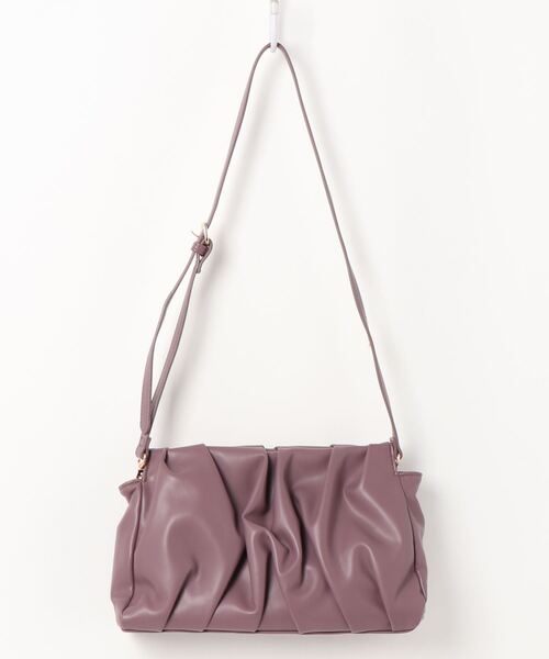 【美人百花11月号 掲載商品】ギャザーハンドルショルダーバッグ