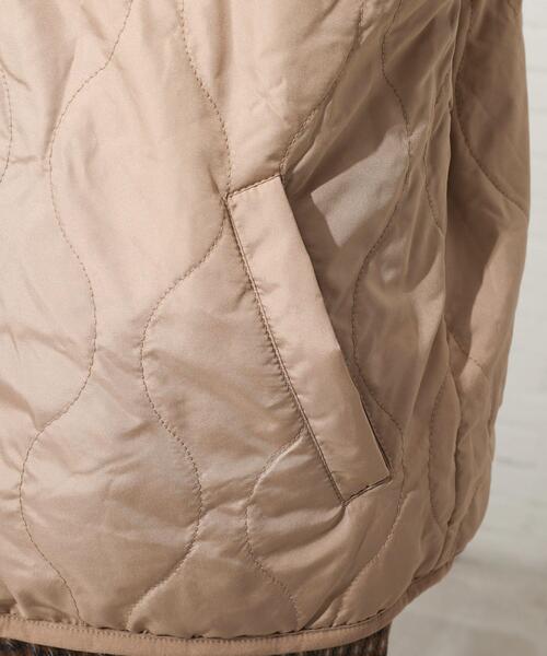 Cutie Blonde（キューティーブロンド）の「◆【S-LL】リバーシブルキルトボアフードブルゾン（ブルゾン・レディース・ベージュ/オフホワイト/ブラウン系その他・01/02/03/04）」の18枚目の写真