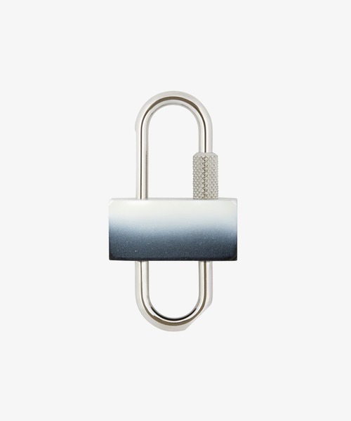 GIVENCHY(ジバンシイ)の「タグエフェクト U パッドロック(キーホルダー・メンズ・ブラック×ホワイト・ONE SIZE)」の1枚目の写真