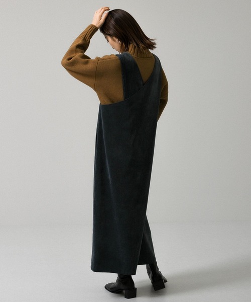 KBF(ケイビーエフ)の「コーデュロイクロスジャンパースカート(ジャンパースカート・レディース・ネイビー/ブラウン/グレー・ONE)」の18枚目の写真