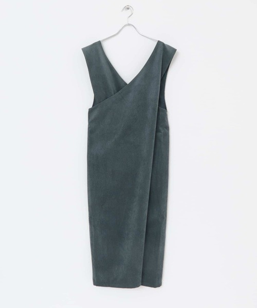 KBF(ケイビーエフ)の「コーデュロイクロスジャンパースカート(ジャンパースカート・レディース・ネイビー/ブラウン/グレー・ONE)」の5枚目の写真