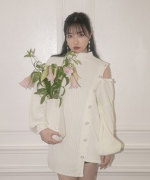 ANDGEEBEE | ボタンアシメニット(ニット/セーター)