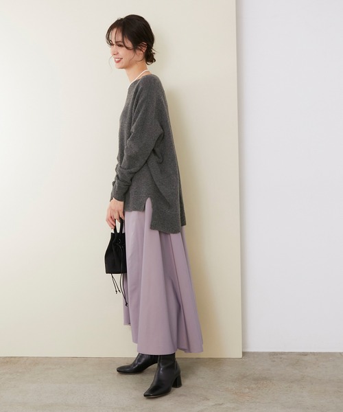 ROPE'(ロペ)の「【シリーズ】クーマラムホールガーメントワイドプルオーバー(ニット/セーター・レディース・チャコールグレー/ターコイズブルー/キナリ/イエロー系その他2・38)」の19枚目の写真