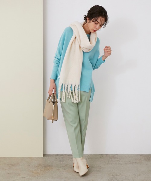 ROPE'(ロペ)の「【シリーズ】クーマラムホールガーメントワイドプルオーバー(ニット/セーター・レディース・チャコールグレー/ターコイズブルー/キナリ/イエロー系その他2・38)」の20枚目の写真