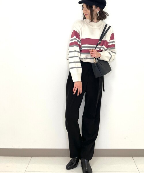 DRESKIP(ドレスキップ)の「◆ベルト風ゆるテーパードパンツ(その他パンツ・レディース・グリーン/ブラック/ダークブラウン/ブラック系1・02/03)」の5枚目の写真