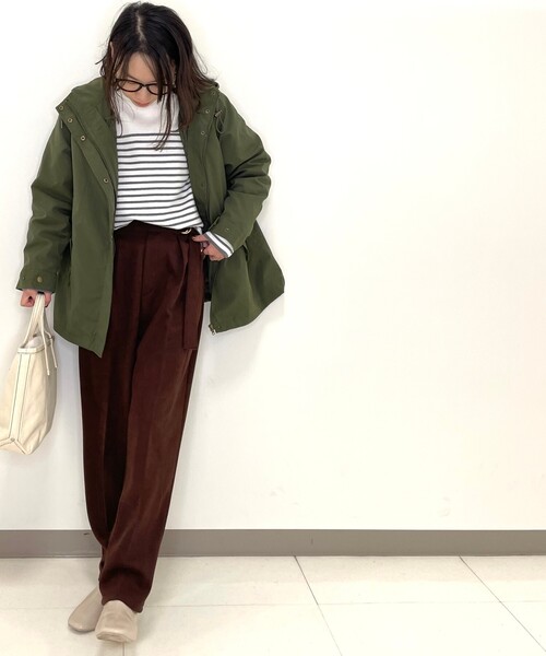 DRESKIP(ドレスキップ)の「◆ベルト風ゆるテーパードパンツ(その他パンツ・レディース・グリーン/ブラック/ダークブラウン/ブラック系1・02/03)」の16枚目の写真