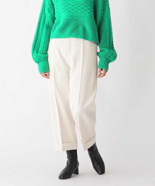 AG by aquagirl(エージーバイアクアガール)の「◆ストレッチツイルワイドストレートパンツ【WEB限定サイズ】(その他パンツ・レディース・ブラック/ボルドー/オフホワイト・40/36/38)」の1枚目の写真
