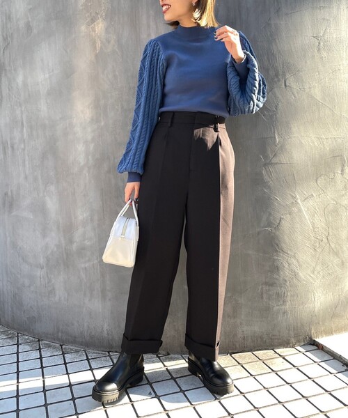 AG by aquagirl(エージーバイアクアガール)の「◆ストレッチツイルワイドストレートパンツ【WEB限定サイズ】(その他パンツ・レディース・ブラック/ボルドー/オフホワイト・40/36/38)」の17枚目の写真