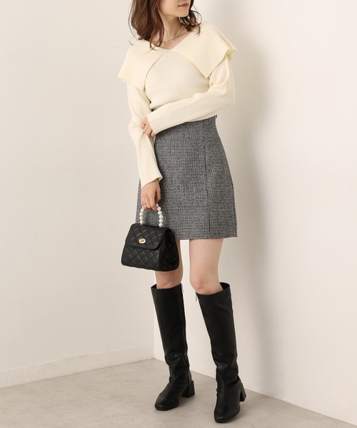 one after another NICE CLAUP（ワンアフターアナザーナイスクラップ）の「細見え！フェイクレザーロングブーツ（ブーツ・レディース・ブラック・SMALL/MEDIUM/LARGE）」の3枚目の写真