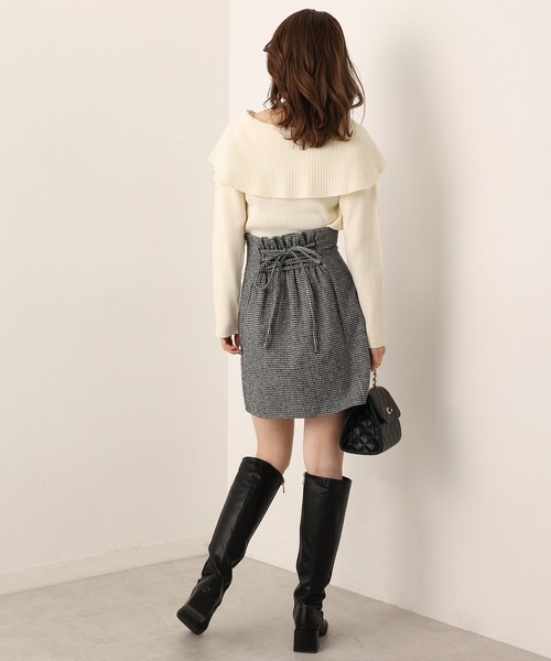 one after another NICE CLAUP（ワンアフターアナザーナイスクラップ）の「細見え！フェイクレザーロングブーツ（ブーツ・レディース・ブラック・SMALL/MEDIUM/LARGE）」の4枚目の写真