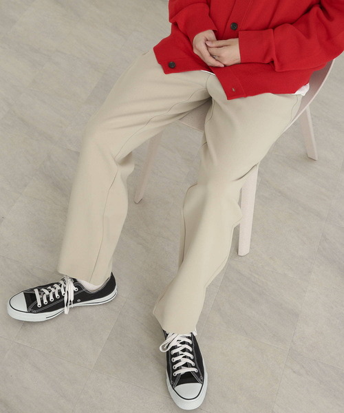 SENSE OF PLACE by URBAN RESEARCH（センスオブプレイスバイアーバンリサーチ）の「『セットアップ対応』 ダブルタックテーパードスラックスB（スラックス・メンズ・ブラック/ネイビー/ライトベージュ・MEDIUM/LARGE）」の8枚目の写真