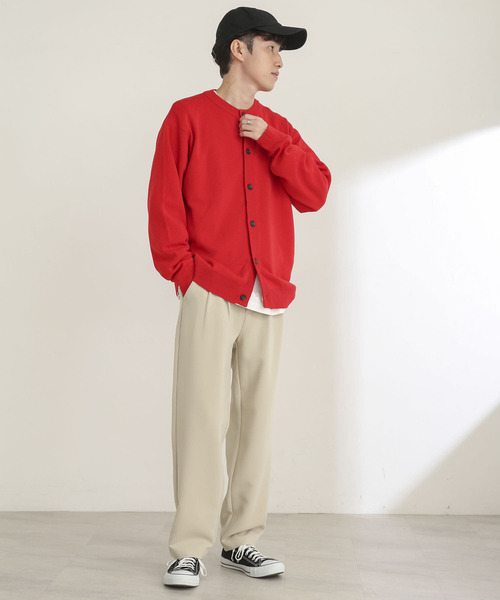 SENSE OF PLACE by URBAN RESEARCH（センスオブプレイスバイアーバンリサーチ）の「『セットアップ対応』 ダブルタックテーパードスラックスB（スラックス・メンズ・ブラック/ネイビー/ライトベージュ・MEDIUM/LARGE）」の15枚目の写真