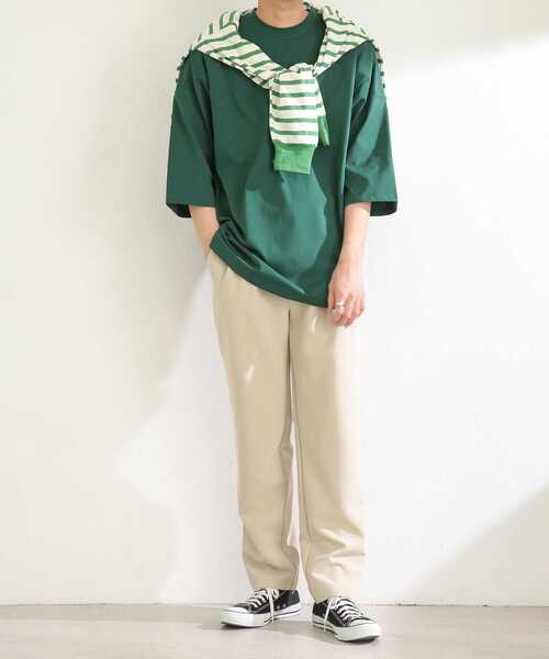 SENSE OF PLACE by URBAN RESEARCH（センスオブプレイスバイアーバンリサーチ）の「『セットアップ対応』 ダブルタックテーパードスラックスB（スラックス・メンズ・ブラック/ネイビー/ライトベージュ・MEDIUM/LARGE）」の16枚目の写真