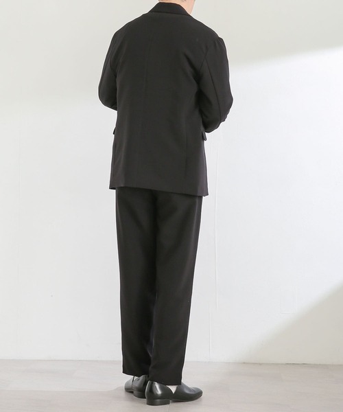 SENSE OF PLACE by URBAN RESEARCH（センスオブプレイスバイアーバンリサーチ）の「『セットアップ対応』 ダブルタックテーパードスラックスB（スラックス・メンズ・ブラック/ネイビー/ライトベージュ・MEDIUM/LARGE）」の18枚目の写真