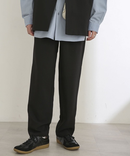 SENSE OF PLACE by URBAN RESEARCH（センスオブプレイスバイアーバンリサーチ）の「『セットアップ対応』 ダブルタックテーパードスラックスB（スラックス・メンズ・ブラック/ネイビー/ライトベージュ・MEDIUM/LARGE）」の22枚目の写真