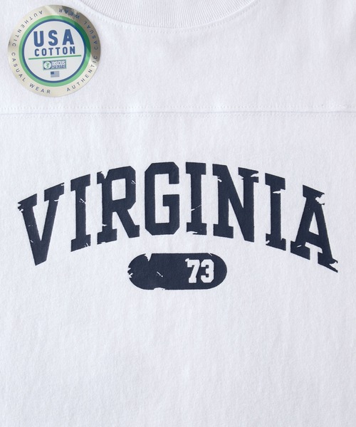 DISCUS ATHLETIC（ディスカス　アスレチック）の「DISCUS ATHLETIC/ディスカス アスレチック フットボールカレッジ USAコットン半袖Tシャツ（Tシャツ/カットソー・メンズ・オレンジ/ネイビー/スミクロ/ホワイト/グリーン/ブルー・L/M）」の7枚目の写真