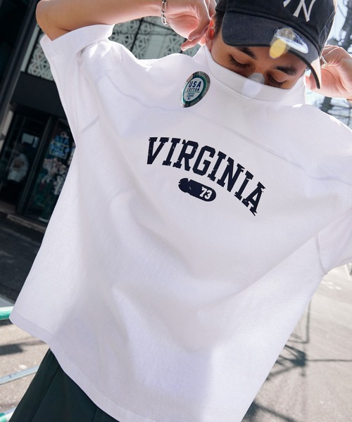 DISCUS ATHLETIC（ディスカス　アスレチック）の「DISCUS ATHLETIC/ディスカス アスレチック フットボールカレッジ USAコットン半袖Tシャツ（Tシャツ/カットソー・メンズ・オレンジ/ネイビー/スミクロ/ホワイト/グリーン/ブルー・L/M）」の16枚目の写真