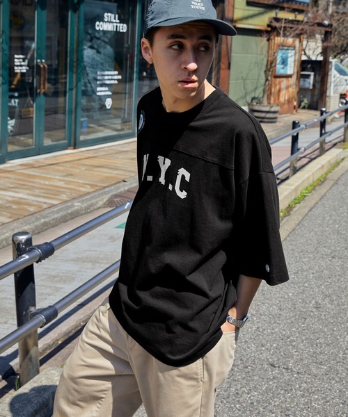 DISCUS ATHLETIC（ディスカス　アスレチック）の「DISCUS ATHLETIC/ディスカス アスレチック フットボールカレッジ USAコットン半袖Tシャツ（Tシャツ/カットソー・メンズ・オレンジ/ネイビー/スミクロ/ホワイト/グリーン/ブルー・L/M）」の22枚目の写真