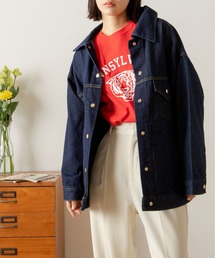 ANGIE | ビッグカラーオーバーサイズデニムジャケット(デニムジャケット)