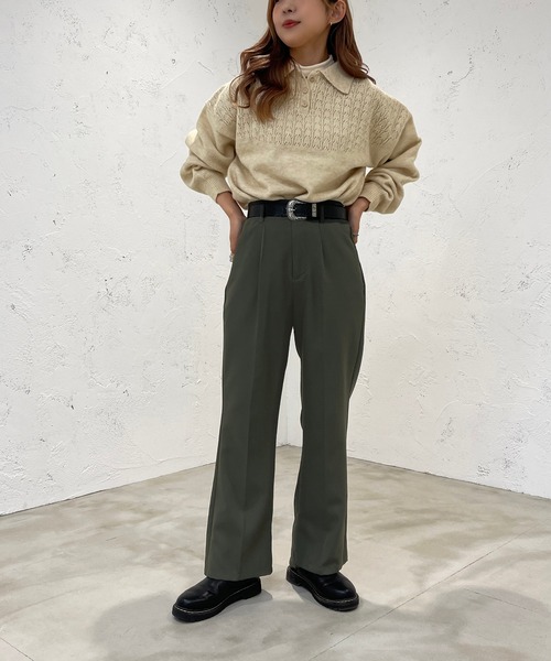 透かし編みポロニット【ZOZOTOWN限定アイテム】（ニット/セーター