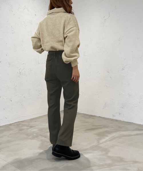 apres jour mignon(アプレジュールミニョン)の「透かし編みポロニット【ZOZOTOWN限定アイテム】(ニット/セーター・レディース・グリーン系その他/パープル系その他/ライトベージュ・X-LARGE/フリー)」の10枚目の写真