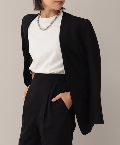 UNTITLED（アンタイトル）の「◆アーバンジャージ カットソー【洗える】（Tシャツ/カットソー・レディース・オフホワイト・44/48/00/02/04）」の11枚目の写真