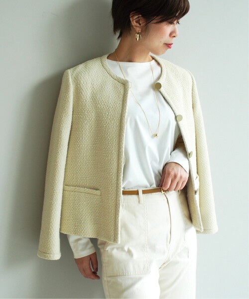 UNTITLED（アンタイトル）の「◆アーバンジャージ カットソー【洗える】（Tシャツ/カットソー・レディース・オフホワイト・44/48/00/02/04）」の13枚目の写真