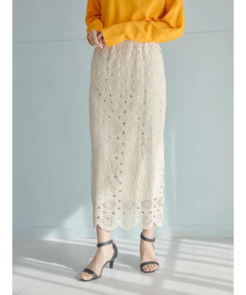 AMERICAN HOLIC（アメリカンホリック）の「レースタイトスカート（スカート・レディース・アイボリー・S/M/L）」の14枚目の写真