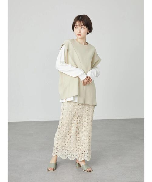 AMERICAN HOLIC（アメリカンホリック）の「レースタイトスカート（スカート・レディース・アイボリー・S/M/L）」の18枚目の写真