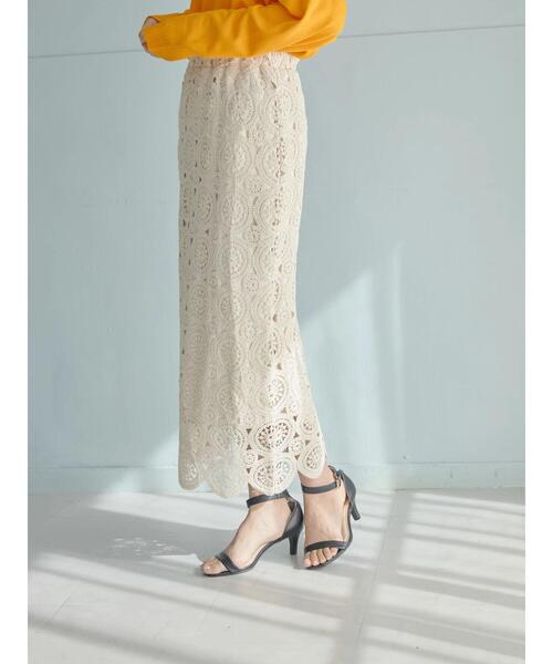 AMERICAN HOLIC（アメリカンホリック）の「レースタイトスカート（スカート・レディース・アイボリー・S/M/L）」の19枚目の写真