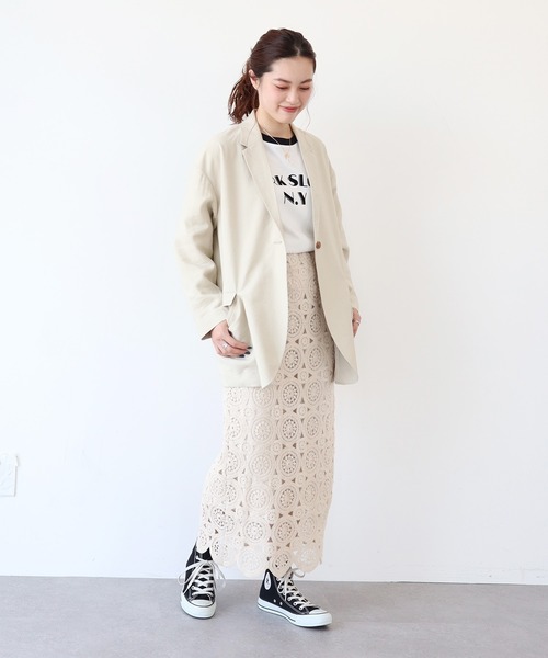 AMERICAN HOLIC（アメリカンホリック）の「レースタイトスカート（スカート・レディース・アイボリー・S/M/L）」の3枚目の写真