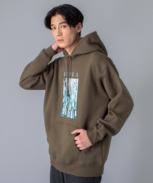 ABAHOUSE（アバハウス）の「【KUPKA / クプカ】プルオーバー アート パーカー（パーカー・メンズ・ホワイト/ブラック/パープル/カーキ・46/48/50）」の3枚目の写真