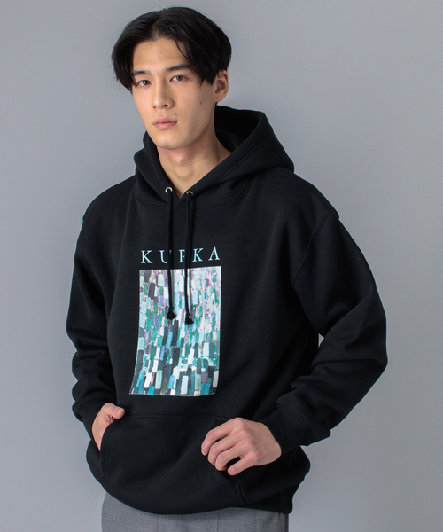 ABAHOUSE（アバハウス）の「【KUPKA / クプカ】プルオーバー アート パーカー（パーカー・メンズ・ホワイト/ブラック/パープル/カーキ・46/48/50）」の2枚目の写真