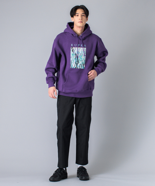 ABAHOUSE（アバハウス）の「【KUPKA / クプカ】プルオーバー アート パーカー（パーカー・メンズ・ホワイト/ブラック/パープル/カーキ・46/48/50）」の6枚目の写真