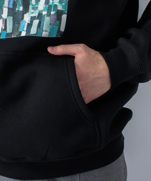 ABAHOUSE（アバハウス）の「【KUPKA / クプカ】プルオーバー アート パーカー（パーカー・メンズ・ホワイト/ブラック/パープル/カーキ・46/48/50）」の18枚目の写真