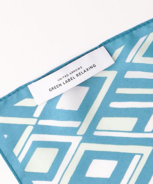 green label relaxing（グリーンレーベルリラクシング）の「＜green label relaxing＞ダイア ジオメトリック スカーフ（ストール/ショール・メンズ・ダークグレー/ケリー・FREE）」の6枚目の写真